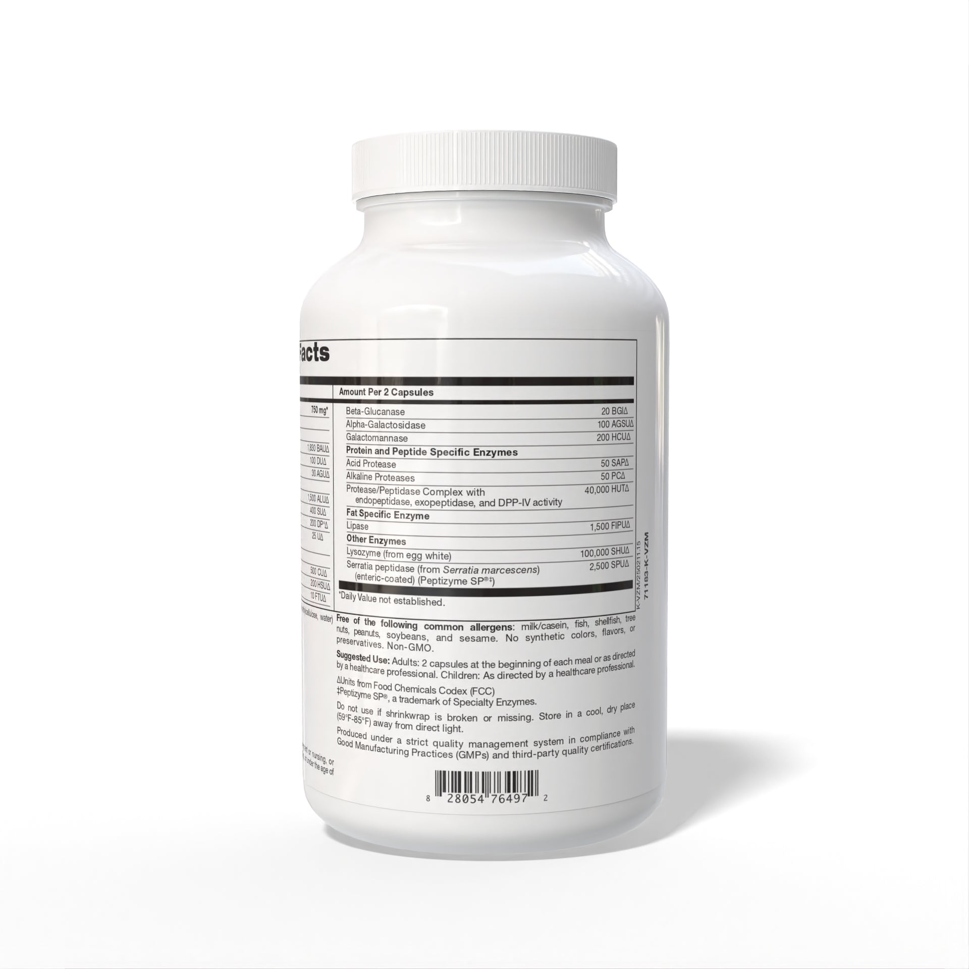 ACI DIGESTIVE ENZYMES COMPLETE Suggested Use