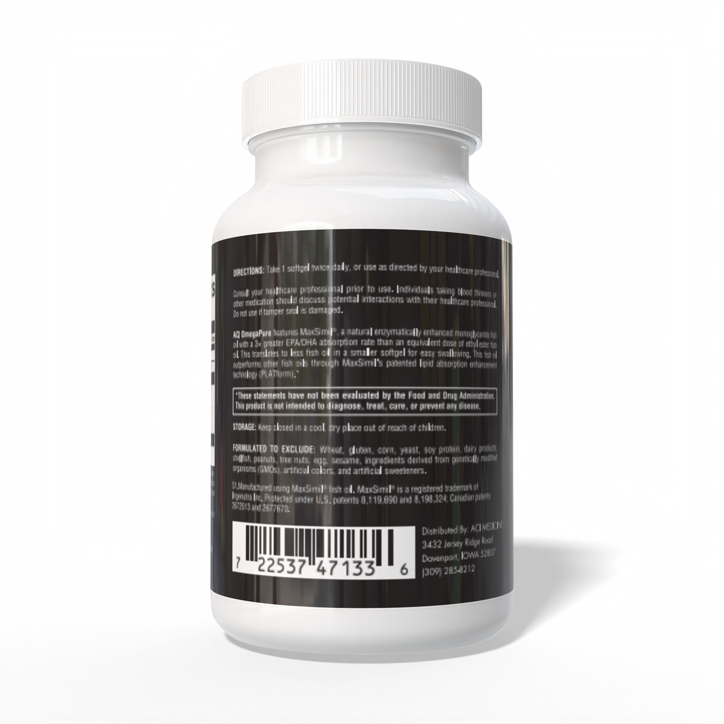 ACI OMEGA PURE SUGGESTED USE