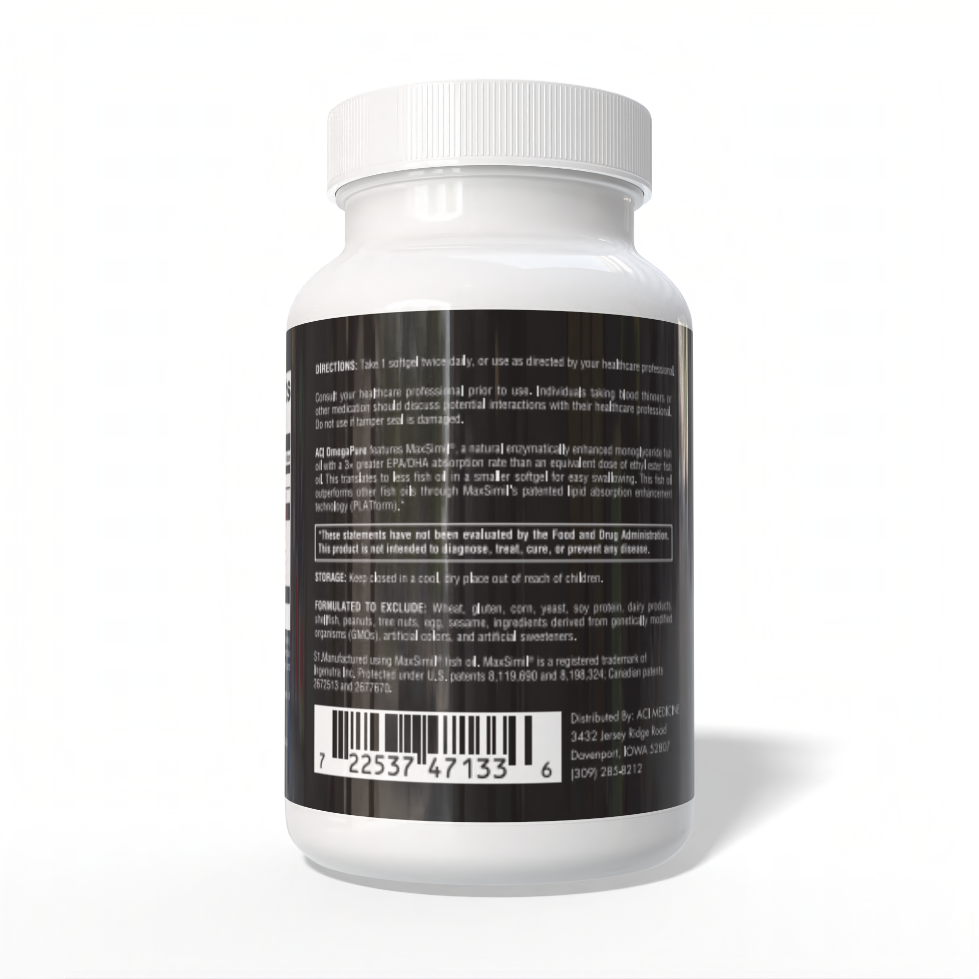 ACI OMEGA PURE SUGGESTED USE