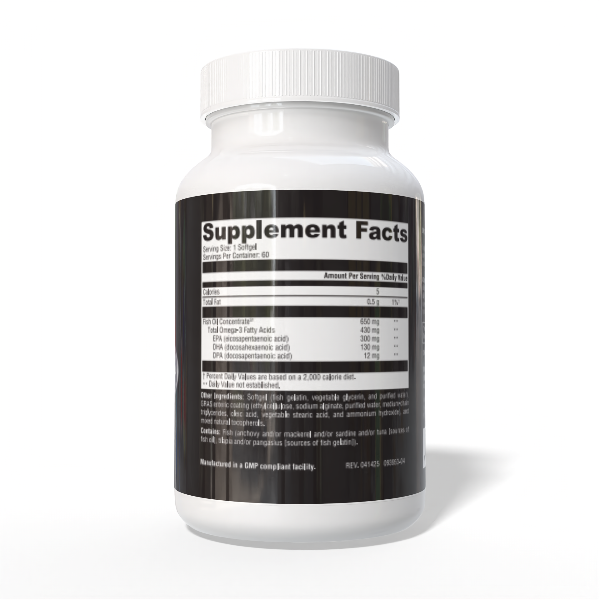 ACI OMEGA PURE SUPPLEMENT FACTS