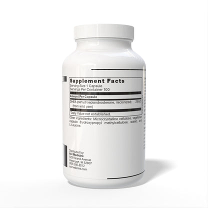 DHEA 25 MG Supplement Facts
