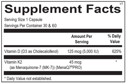 VITAMIN K2 WITH D3 30 CT